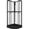Sunwind Suihkukaappi Aurora Round Black 80x80cm Discount