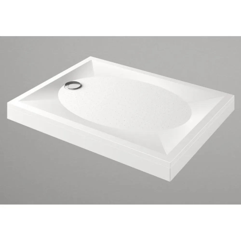 Suihkukulman allas S0019-SET kivimassa 120x80cm valkoinen - Interia Discount