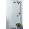 Bathlife Suihkuovi Profil 800x2000 mm kirkas lasi musta Outlet
