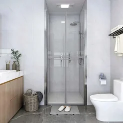 FinePRICE Suihkuovi kirkas ESG 101x190 cm Outlet