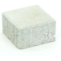 Rudus Suojatiekivi Kartanonoppa 80 138x138x80 mm sileä valkoinen New