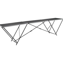 FinePRICE Taittuva tapetointipöytä mdf ja alumiini 300x60x78 cm Hot