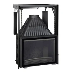 Takkasydän 800 Grande Angle hissiluukku 14 kW 202 kg - Invicta Sale