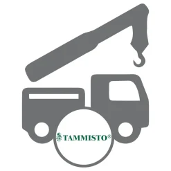 Tammiston puu toimitus perille, kuorman purku nosturilla Sale