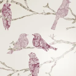 Tapetti Belle 5336-2, non-woven, romanttinen, vaalea/punainen - Decor Maison Clearance