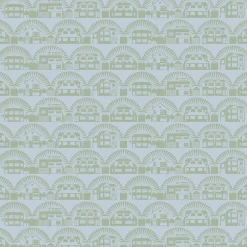 Tapetti Metroland, paperi, kaupunki, moderni, sini-vihreä - Mini Moderns Discount