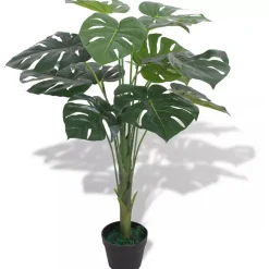 Tekokasvi ruukulla jättipeikonlehti 70 cm vihreä - FinePRICE New