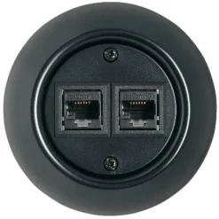 Telerasia Renova 2xRJ45, Cat 6, musta - Schneider Electric Outlet