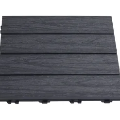 Hortus Terassilaatta , komposiittia 30 x 30 cm 4 kpl, antrasiitinharmaa Outlet
