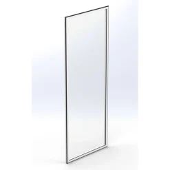 Keraplast Terassilasi P23 kiinteä 1-os., valkoinen, kirkas lasi, mittatilaus New