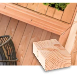 Terassi Arctic Outdoor SHP, 45x95mm, douglaskuusi, puuvalmis - Lauta Discount