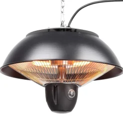 Terassilämmitin kattoon 1500W etäohjaus, musta - Fornorth Outlet