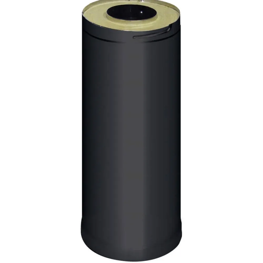 Harvia Teräspiipun/hormin jatke 500 mm musta New