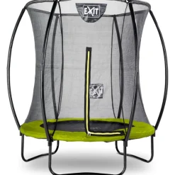Trampoliini Silhouette pyöreä sis. turvaverkko lime eri kokoja - Exit