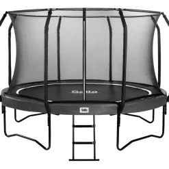 Salta Trampoliini First Class Ø427cm musta sis. turvaverkon portaat Hot