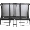 Salta Trampoliini First Class 214x366cm musta sis. turvaverkon portaat New