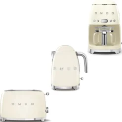 Smeg Tuotepaketti - vedenkeitin KLF03 1,7 l, kahvinkeitin ja leivänpaahdin TSF01 Online
