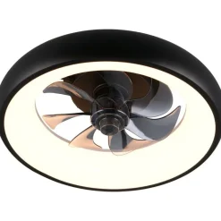 Tuuletinvalaisin LED Muonio mattamusta - Trio New