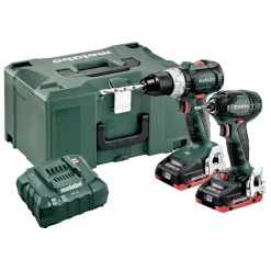 Metabo Työkalupaketti Combo Set 2.1.12 18V BL LiHD SB 18 LT BL + SSD 18 LTX 200 BL sisältää 2x4Ah LiHD-akut ja laturin ASC 55 Discount