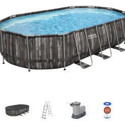 Bestway Uima-allassetti Steel Pro MAX, 610x366x122cm, ovaali Best