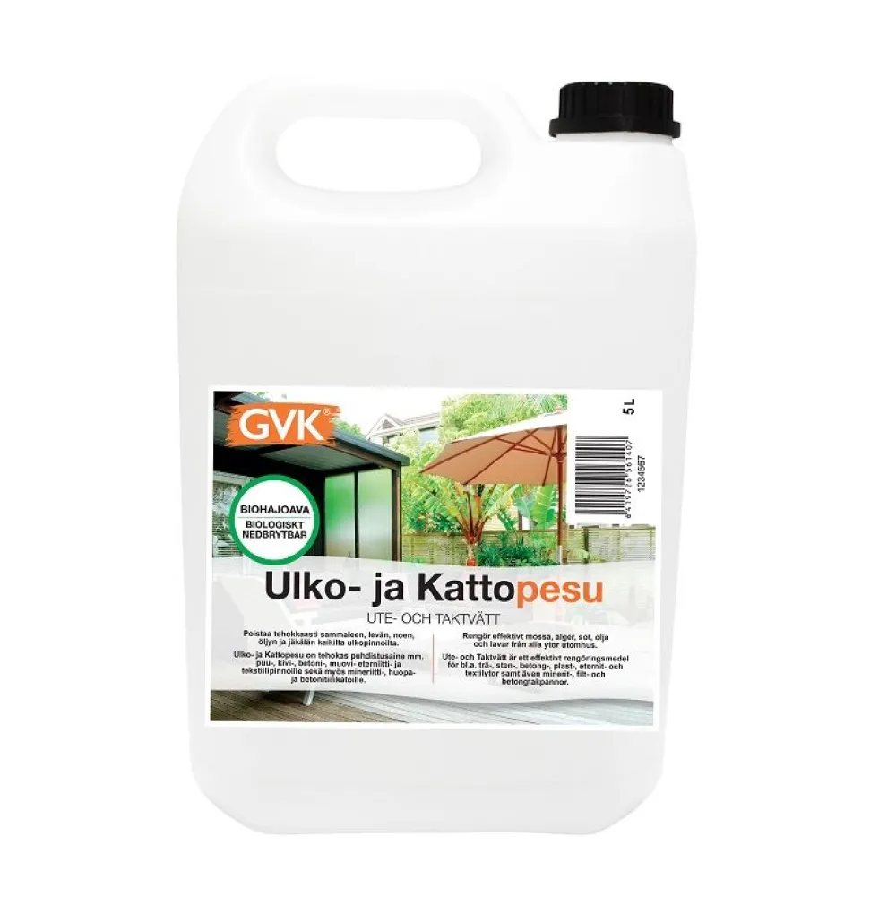Ulko- ja kattopesu 5 l - GVK Discount