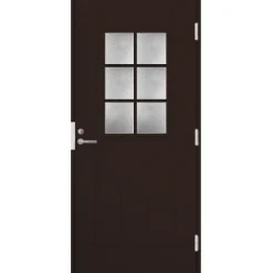 Ulko-ovi 6R Extra 9- karmi 115 mm RR32 tummanruskea - Oulux Outlet