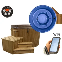 Ulkoporeallas TopSpa xs Wifi 6 hlöä brown/azul blue - SpaDealers Discount