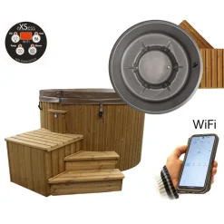 SpaDealers Ulkoporeallas TopSpa xs Wifi 6 hlöä brown/dark grey Discount