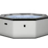 Wave Spa Ulkoporeallas Como, 6 hlöä, 90 suutinta, WiFi, kahdeksankulmainen, koottava, harmaa New