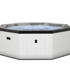 Wave Spa Ulkoporeallas Como, 6 hlöä, 90 suutinta, WiFi, kahdeksankulmainen, koottava, valkoinen New