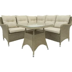 Ulkosohvaryhmä Bristol, 4-istuttava, beige - Baltic Garden Online