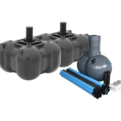 Umpisäiliöt kytkettynä RM 5500 etusäiliö ja RM 5500 + Imeytysjärjestelmä RM Sako 2/1000 - Rotomon Outlet