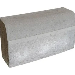 Upotettava reunakivi H4 kaarre R4500 kupera 560x170x300 mm sileä harmaa - Rudus