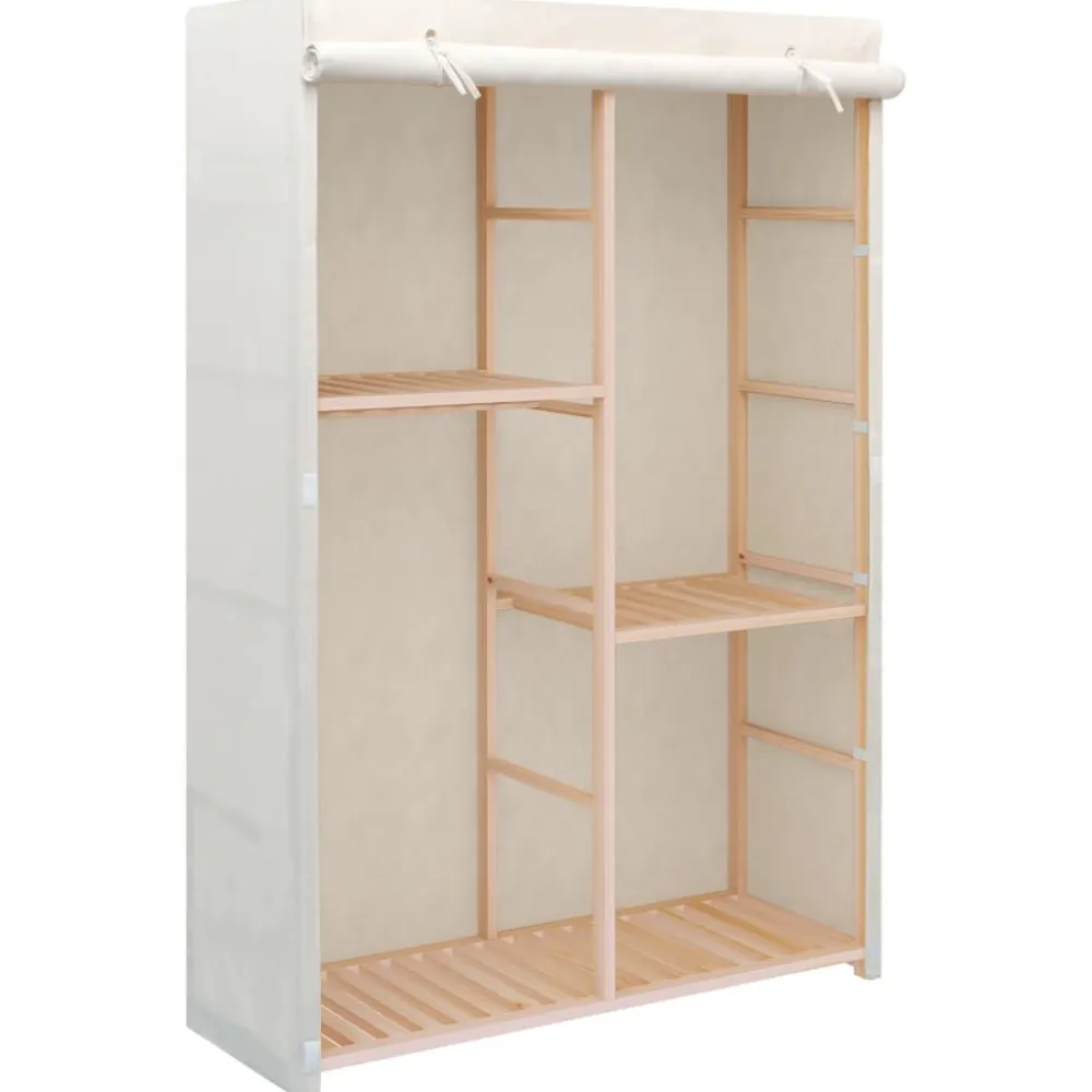 FinePRICE Vaatekaappi 3 hyllyä 110cm Clearance
