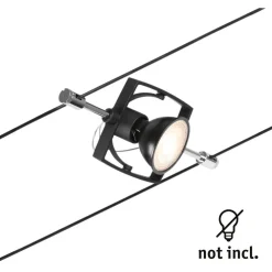 Vaijerivalaisin CorDuo Mac II, GU5.3, 12V, mattamusta - Paulmann Online