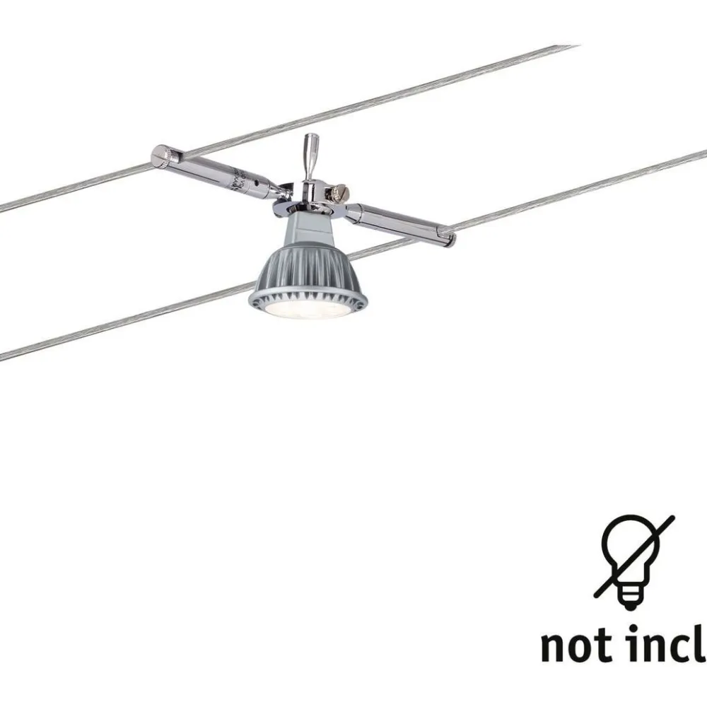 Vaijerivalaisin TogoLED, GU5.3, 12V, himmennettävä, kromi - Paulmann
