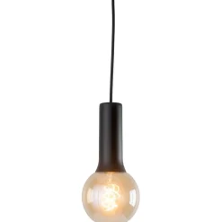 Valaisinripustinjohto Okko, tekstiili, E27, Ø70mm, johto 2m, musta - Airam New