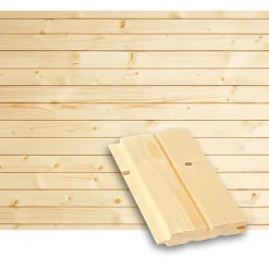 Lauta Valeurapaneeli/saunapaneeli Tuuli Sauna STS4, 15x95mm, TK, kuusi, puuvalmis Sale