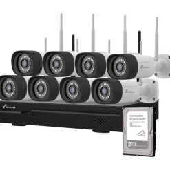 Celotron Valvontakamerapaketti Nivian Professional, 3MP, 8 kameraa, 16 kanavaa, 2Tb Hot