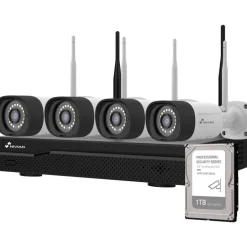 Celotron Valvontakamerapaketti Nivian Professional, 3MP, 4 kameraa, 10 kanavaa, 1Tb Outlet