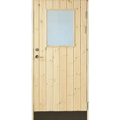 Varaston ovi 18° suora paneeli, lasi oikea 90x200cm 2-lasi - JABO Discount