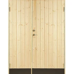 Varaston ovi 10° suora paneeli 130x190cm sis. 2kpl ovisalvat - JABO