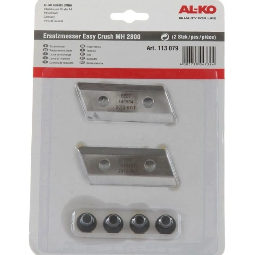 AL-KO Varaterät 2kpl MH 2800/2810 silppurille Hot