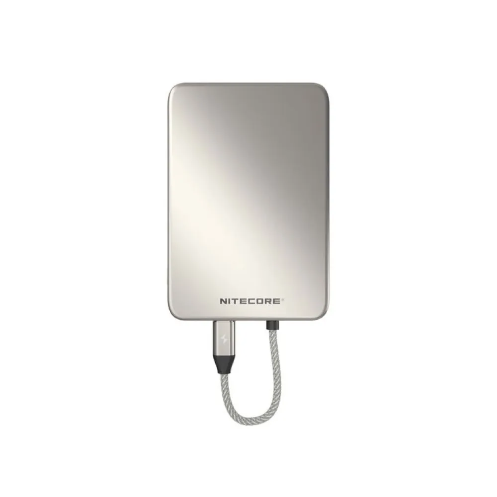 Varavirtalähde Pocket 5 5000mAh alumiininharmaa - Nitecore Outlet