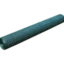 Verkkoaita galvanoitu teräs kuusikulmiokuvio 1x25m vihreä - FinePRICE Online