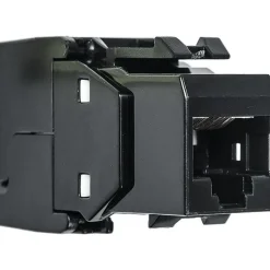 Pistesarjat Verkkoliitin Cat6 RJ45 UTP Keystone, musta Outlet