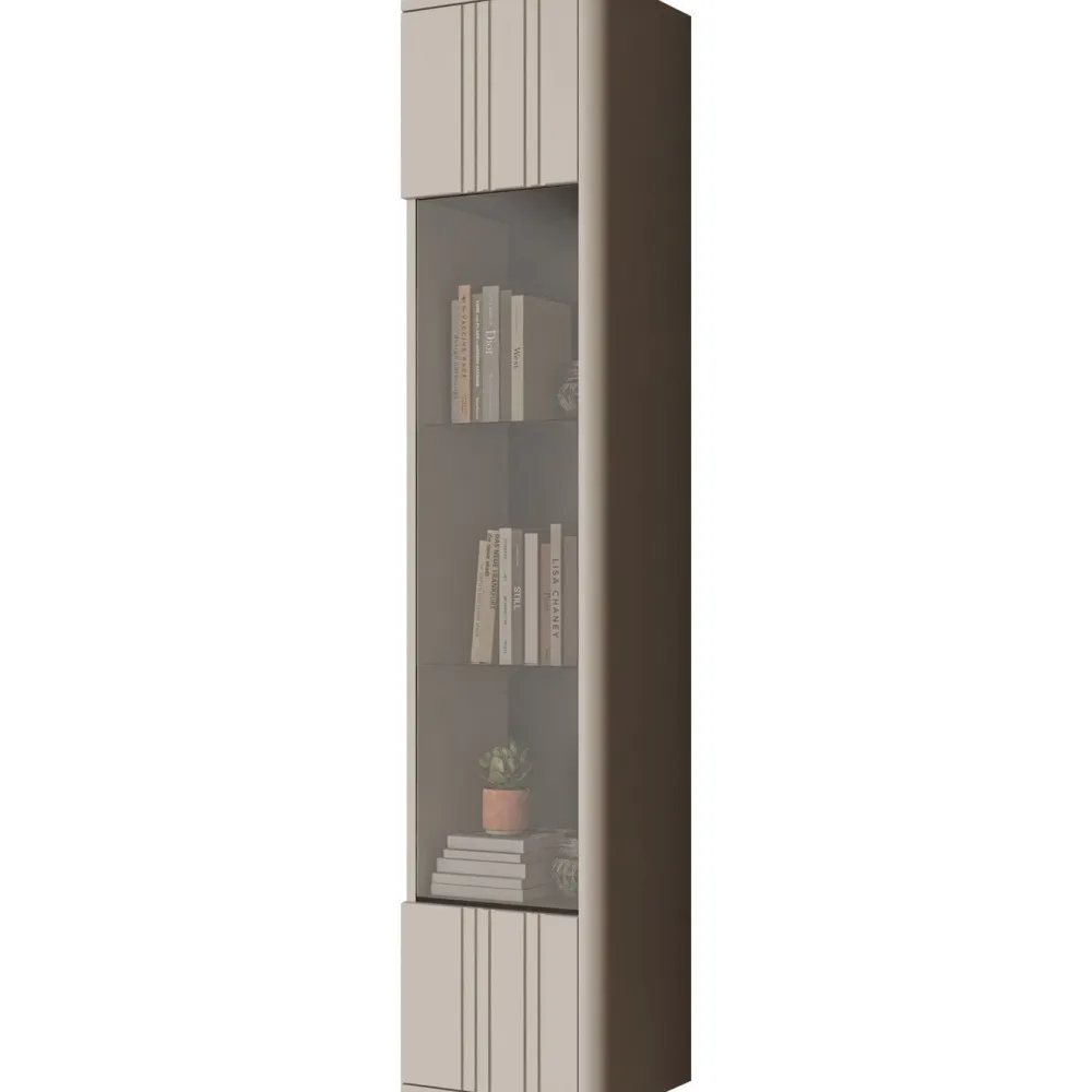 Nomla Vitriinikaappi PHILIPPE, 164cm, beige Outlet