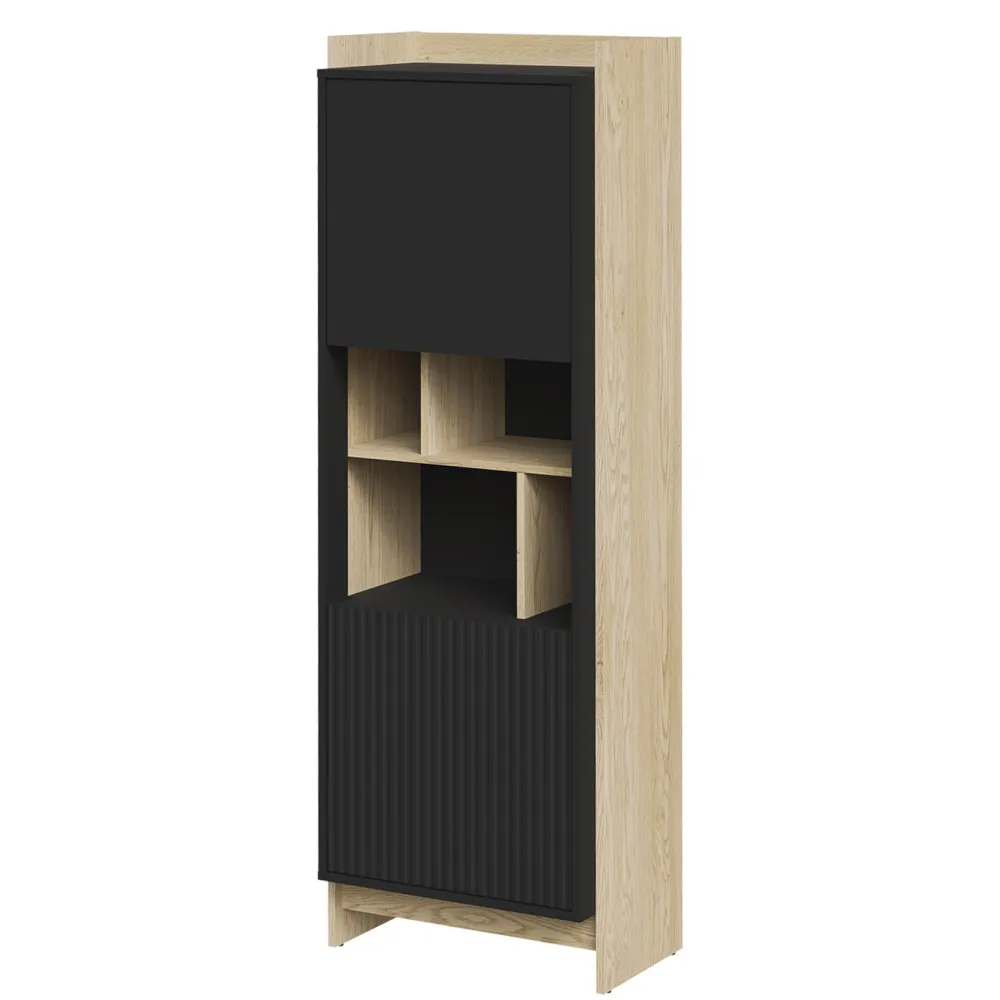 Nomla Vitriinikaappi PORTO, beige/musta (6268) Best