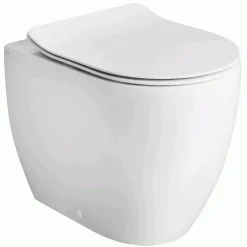 WC-istuin Glomp, back to wall, huuhtelukaulukseton, valkoinen - Lavabo Outlet