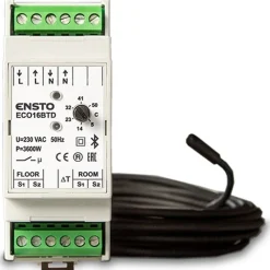 Yhdistelmätermostaatti ECO16BTD 16A DIN-kiskoasennukseen - Ensto Discount